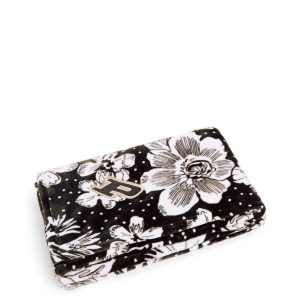 Collegiate Plush XL Throw Blanket-Black/white rain garden with purdue university logo in Fleece