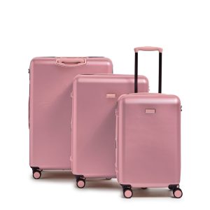 Small, Large & XL Hardside Spinner Luggage Set-Rose Quartz in Hardside Luggage