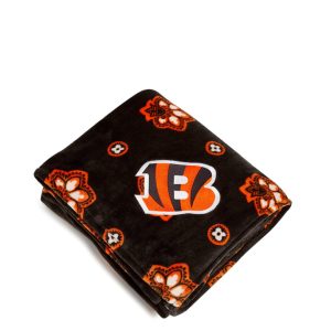 NFL Oversized Throw Blanket-Cincinnati bengals bandana in Fleece