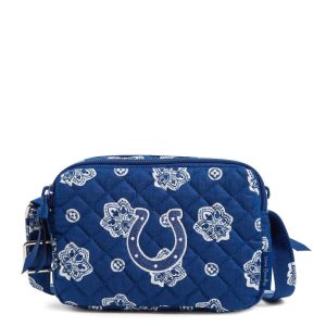 NFL RFID Small Stadium Crossbody Bag-Indianapolis colts bandana in Cotton