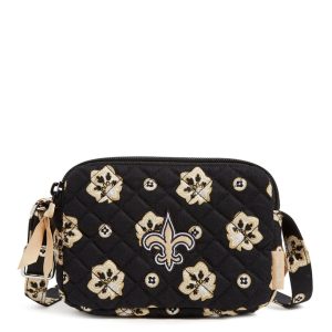 NFL RFID Small Stadium Crossbody Bag-New orleans saints bandana in Cotton