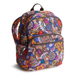 Large Bancroft Backpack-Colorful bouquet in Premium cotton