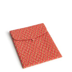 Small Envelope Tech Sleeve-Tiny poppies in Premium cotton