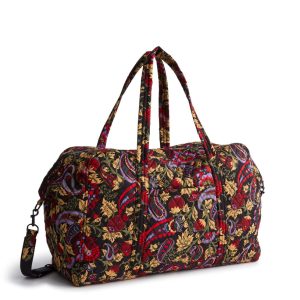 Large Miramar Weekender-Midnight garden paisley in Premium cotton