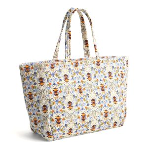 Knollton Tote Bag-Bee garden in Premium cotton