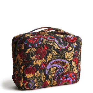 Hanging Travel Organizer-Midnight garden paisley in Premium cotton