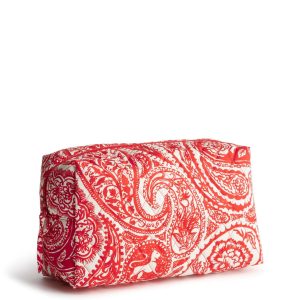 Large Cosmetic Bag-Paisley key in Premium cotton