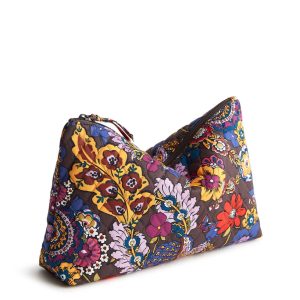 Large Pouch-Colorful bouquet in Premium cotton