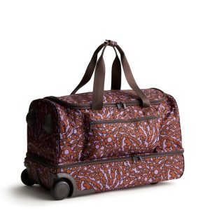 Adair Rolling Duffel Bag-Tiny garden lavender frost in Ripstop