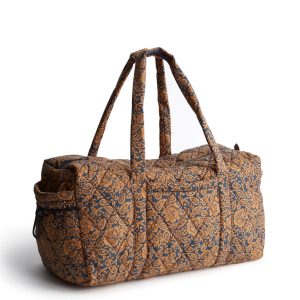 Large Original Duffel Bag-Lotus montage roasted pecan in Featherweight