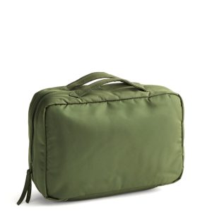 Lay Flat Travel Organizer-Bronze Green in Nylon