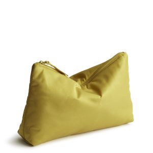 Large Pouch-Golden Olive in Nylon