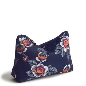 Large Pouch-Seurat floral in Nylon
