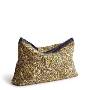 Large Pouch-Tiny garden in Oxford canvas