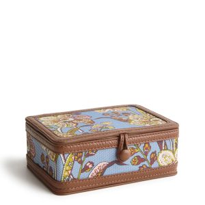 Jewelry Hard Case-Begonia fields in Oxford canvas