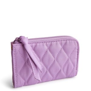 Zip Card Pouch-Purple Rhapsody in Premium cotton