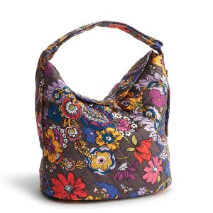 Astoria Shoulder Bag-Colorful bouquet in Premium cotton