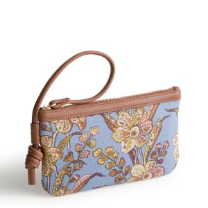 Knotted Wristlet-Begonia fields in Oxford canvas
