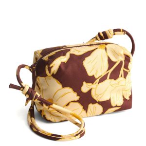 Blake Crossbody-Scattered anemones in Nylon