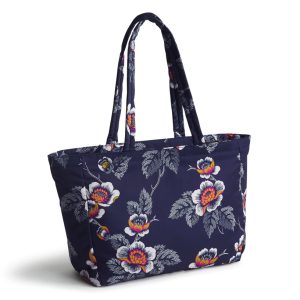 Small Hathaway Tote Bag-Seurat floral in Nylon