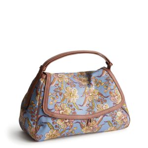 Rothvale Shoulder Bag-Begonia fields in Oxford canvas