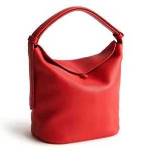 Astoria Shoulder Bag-Goji Berry Red in Leather