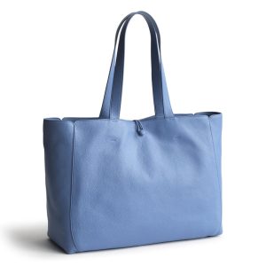 Hathaway Tote Bag-Quiet Harbor in Leather