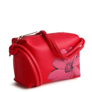 Blake Crossbody-Goji Berry Red in Leather