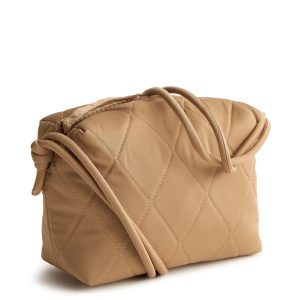 Blake Crossbody-Tiger's Eye in Performance twill