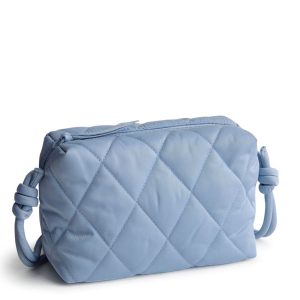 Blake Crossbody-Soft chambray in Performance twill