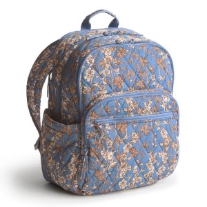 Large Bancroft Backpack-Larkspur delphinium in Performance twill
