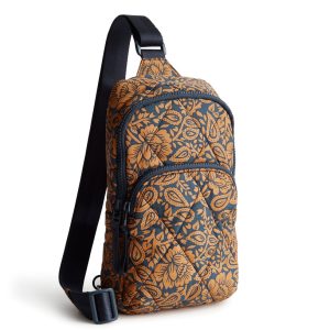 Lorman Sling Backpack-Lotus montage roasted pecan in Featherweight