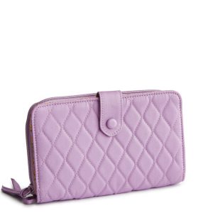 Large Tab Wallet-Purple Rhapsody in Premium cotton