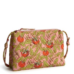 Foxbury Crossbody-Tomato vines in Premium cotton