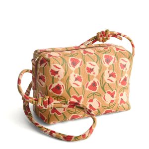 Blake Crossbody-Curly tulips in Leather