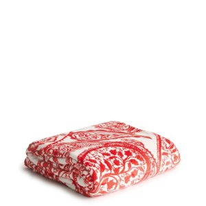 Oversized Throw Blanket-Paisley key in Fleece