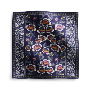 Square Silk Scarf-Seurat floral in Silk