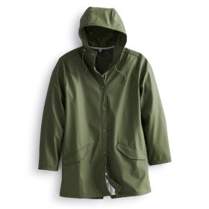 Raincoat-Bronze Green in Polyester