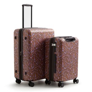 2 Pc. Nested Luggage Set-Tiny garden lavender frost in Hardside Luggage