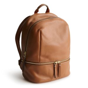 Small Chancery Backpack-Roasted Pecan in Leather