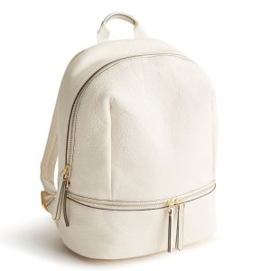 Small Chancery Backpack-Cottage Cream in Leather