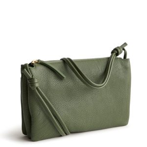 Foxbury Crossbody-Bronze Green in Leather