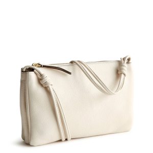 Foxbury Crossbody-Cottage Cream in Leather