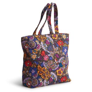 Clermont Tote Bag-Colorful bouquet in Premium cotton