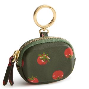 Bag Charm for AirPods-Tiny tomatoes in Leather