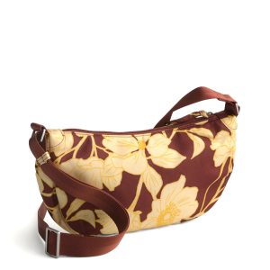 Springbrook Sling Crossbody-Scattered anemones in Nylon