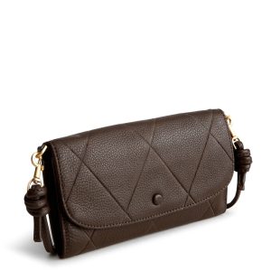 Wildwood Wallet Crossbody-Demitasse in Leather