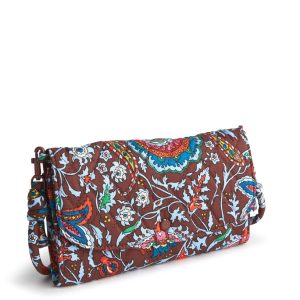 Wildwood Wallet Crossbody-Marrakesh cinnamon in Premium cotton