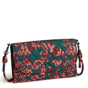 Wildwood Wallet Crossbody-Victorian vines in Premium cotton