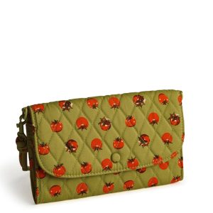 Wildwood Wallet Crossbody-Tiny tomatoes palm in Premium cotton